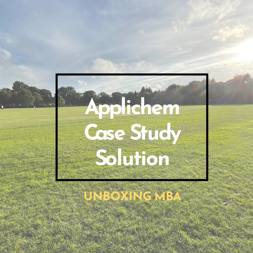 Applichem Case Study Solution / Step by Step with Excel Solver